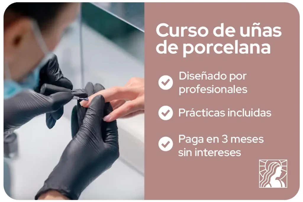 curso de uñas de porcelana