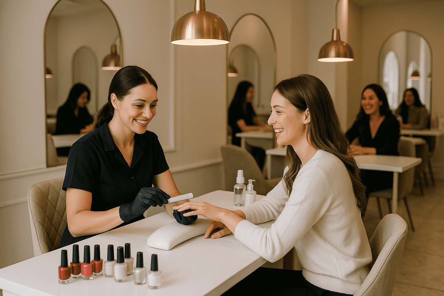 Cómo trabajar en salones de uñas